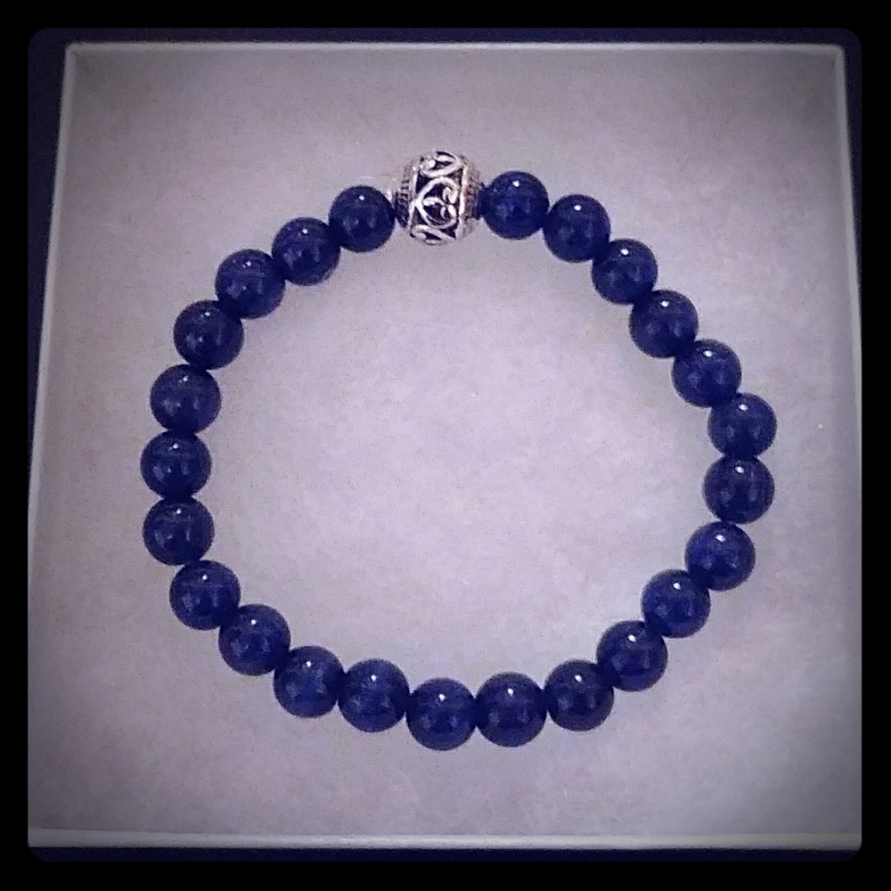 🔥CLEARANCE! Navy Blue Cat Eye Stone Bracelet